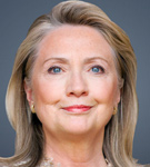 head shot of former Secretary of State Hillary Clinton