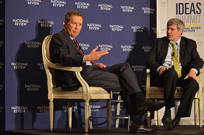 photo 3 of gov. john kasich at national review institute's ideas summit